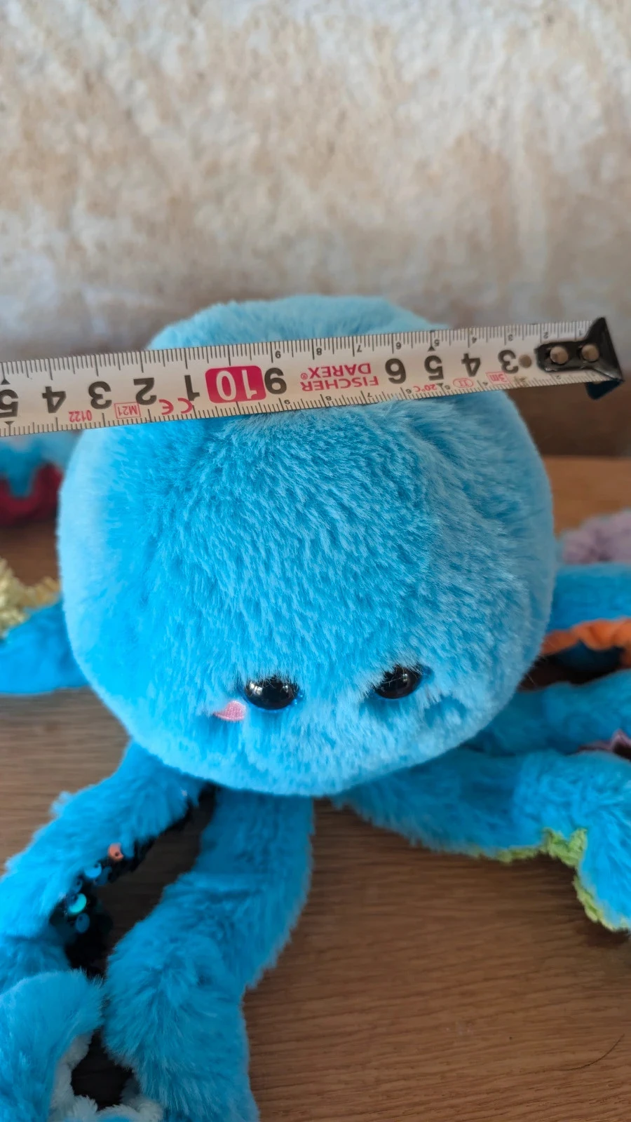 knuffel octopus sensorische ontwikkeling omuyasi blauw meerdere materialen 20 cm – photo 9